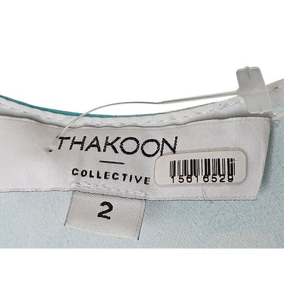 Thakoon Collective Blue White Tie Dye Maxi Slip Dress SZ 2 - Picture 15 of 16